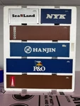 Usa Trains Intermodal 6 Container Set G Scale Used. Fixed Price $275.00.