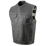 Milwaukee Leather MLM3507 Men's Old Glory Black Premium Club Style Vest. Fixed Price $189.99.