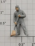 Lionel 3434-10 Painted Light Gray Chicken Sweeper Figure (10). Fixed Price $30.00.
