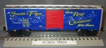 Lionel 37046 Christmas Santa's Flyer Music Boxcar O/027 Ga. 2011. Fixed Price $45.00.