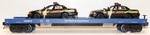 Mth 20-98547 Gauge Detroit & Mackinac Flat With Ford Police Cars #512. Fixed Price $54.95.
