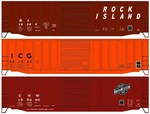 Accurail Ho Scale #8188 50 Exterior Post Boxcar 3-CAR Set Ri/icg/c&nw New. Fixed Price $59.79.