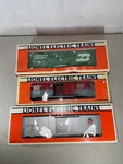 Lionel Nyc Cp 17200 & Burlington 6239 Boxcars. Fixed Price $59.95.