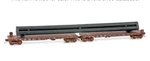 Micro-trains Mtl 04400110 Two Sp 50' Flat Cars #565117 & #565126 W/ Pipe Load. Fixed Price $49.95.