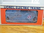 Lionel Trains Great Northern Railway Two- Bay Hopper Car & 027 Scale 6-17007. Fixed Price $33.00.