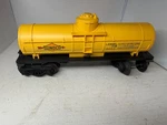 Lionel - Sunoco 1 Dome Yellow Tanker 9050. Fixed Price $12.00.