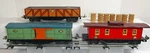 Lionel #1719 Boxcar, #1717 Gondola W/ Wood Barrels, #1722 Caboose, Super Clean. Fixed Price $155.99.
