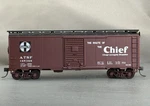 Athearn/bev-bel Santa Fe 40' Chief Box Car + Wgt # 145388 W/kadees. Fixed Price $11.04.
