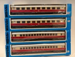 Marklin 4095 (X2) + 4096 Tee / Ic Passenger Cars 1ST Class - Ho. Fixed Price $120.00.