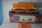 Mth O-gauge Milwaukee Flatcar W/ Trailer #20-98129 N.i.b.. Fixed Price $79.99.