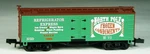 N-scale. North Pole Frozen Condiments 36 Ft Wood Refrigerator Car From 1999. Fixed Price $24.95.