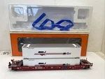 Lionel 6-27553 Husky Stack Burlington Northern #63325 2-RAIL. Fixed Price $125.00.