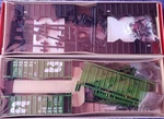 2 Walthers Burlington Northern & U.s. Steel Coke Hoppers Scale Train. Fixed Price $40.00.