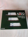 Kato Bnsf Gunderson Maxi-iv Double Stack 3 Car Set W' Cxs Containers 106-6186. Fixed Price $114.00.