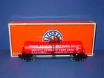 Lionel # 6 17927 Union Starch Uni-body Tank Car. Fixed Price $61.75.