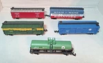 Scale Trains Of 5 / Bachman Dow Canada Caustic Livestock Lotc. Fixed Price $26.00.
