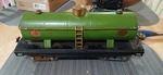 Vintage Pre-war Lionel Standard Gauge No. 215 Oil Tank Car Green. Fixed Price $100.00.