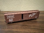 Athearn Ho Scale Sl-sf Frisco 50 Box Car With Extra Weight, Metal Wheels & Kds. Fixed Price $10.00.