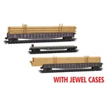 Micro Trains Line Scale Northern Pacific Log Gondola 3-PACK Jewel Case Rd#. Fixed Price $98.95.
