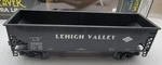 Weaver 3-RAIL Lehigh Valley Offset 2 Bay Coal Hopper Car! Scale Freight Lv. Fixed Price $39.99.