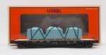 Lionel 6-27541 Gauge New York Central 40 Flatcar #496299 With Covered Load Ex. Fixed Price $43.99.