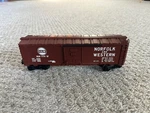 Lionel Gauge Norfolk And Western Tuscan Boxcar Sliding Door 6-9704. Fixed Price $25.00.
