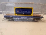 Menards 279-3187 Gauge Air Force Flatcar 10.5" With Af Jet Fuel Container. Fixed Price $24.00.
