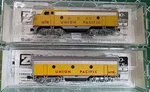 Z Micro Trains 980 02 Up Union Pacific F-7 & B Unit Locomotives. Fixed Price $200.00.