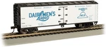 Bachmann 19810 40' Wood-side Refrigerated Boxcar Dairymen's League Ho Scale. Fixed Price $23.99.