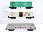 3 American Flyer Gilbert Freight Cars Nyc Hay Ejector, Mounds & Monon Gauge. Fixed Price $49.00.