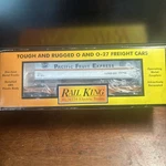 King By Mth Electric Trains Pacific Fruit Express & Flat Car W/ Trailer. Fixed Price $30.00.