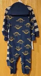New Carter's Infant Boy 2 Coveralls & Hat Cap Set Sz Mth Stripe Dinosaur -4988. Fixed Price $17.49.