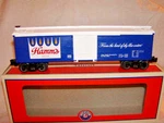 Lionel 6-83655 Hamm's Beer Wood Sided Reefer O27 Mib New Brewing Co Sealed. Fixed Price $59.00.