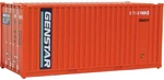 Walthers Ho Scale 20' Ribbed-side Shipping Intermodal Container Genstar. Fixed Price $10.19.