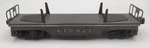 Lionel Gauge #6111/6121 Metal Dark Gray Pipe Transport Flat Car. Fixed Price $14.99.