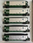 Bnsf - Athearn Ho #93083 Bethgon Coalporters W/ Loads (5 Pack) Nib. Fixed Price $139.00.