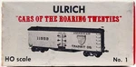 Ulrich, Ho #1, Refrigerated Boxcar, American Transit Co., #11990, Wood Kit, Nos. Fixed Price $16.00.