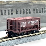 Atlas Scale 32061 Milwaukee Road 70 Ton Ore Hopper Car With Load 76503. Fixed Price $16.99.