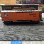 K-line K645-1053 Atsf Santa "super Chief Reefer Map O Gauge Car # 35892. Fixed Price $29.99.