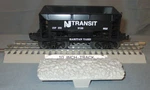 Lionel 16176 Nj Transit #9126 Black "raritan Yard" Ore Car W/ Ballast Ld O/027GA. Fixed Price $30.00.