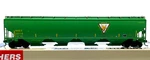 Walthers 932-41102 Platinum Line Trinity 6351 4-BAY Covered Hopper Naex Green. Fixed Price $99.99.