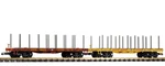 Piko 38774 G Scale Up Flatcar With Stakes 2-PACK. Fixed Price $189.99.