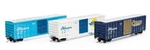 3 Pack Athearn Ho Rtr 50' Fmc Combo Door Boxcars # ATH26745. Fixed Price $58.65.