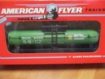 Amer Flyer 6-48403 British Columbia Bcol Tank Car (12/11/25) Chicago Collection. Fixed Price $25.00.
