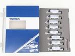 Scale Tomix 97602 Private Owner Covered Hopper Wagon Type HOKI1100 8-CAR Set. Fixed Price $179.95.