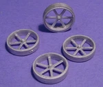 O/ON3/ON30 Tractor Wagon Wheels Wiseman Model Services Detail Parts #O304. Fixed Price $5.00.