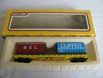 Vintage Life Like Ho Scale Mttx Flat Car W/ Clipper & Acl Containers #8442 Nib. Fixed Price $14.99.