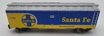 Menards 279-4250 Gauge Santa Fe Blue Boxcar #11304 Ln/box. Fixed Price $26.59.