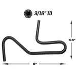 Sidewinder 3/16" 50 Psi Universal Mandrel-formed Molded Rubber Fuel Line Hose. Fixed Price $12.50.