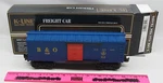 K-line K-5120 Baltimore & Ohio Boxcar. Fixed Price $30.00.